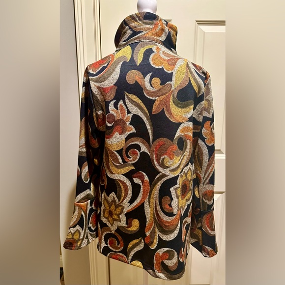 Michael Tyler Collection Patterned Button-Front Women's Jacket - Multicolor - Picture 5 of 13